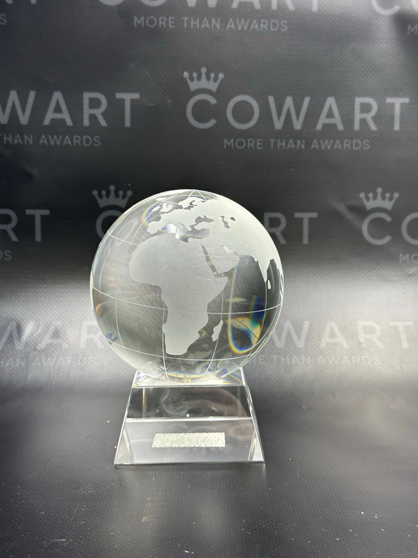 Crystal Globe on Clear Base