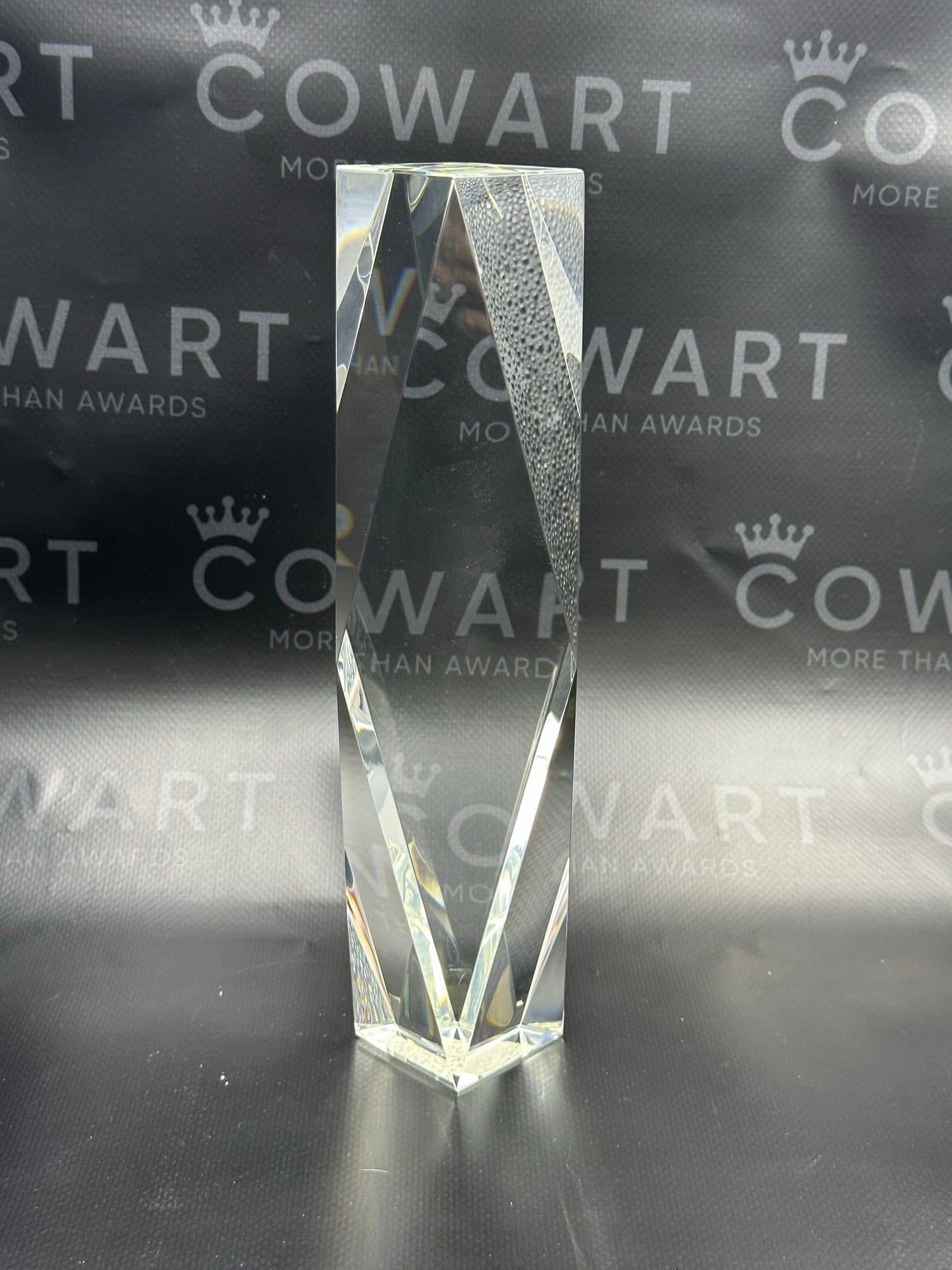 Clear Crystal Facet Tower