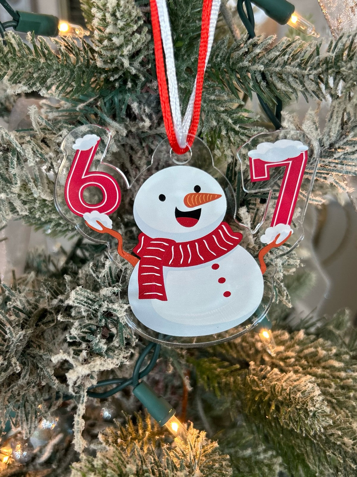 6-7 Snowman Ornament