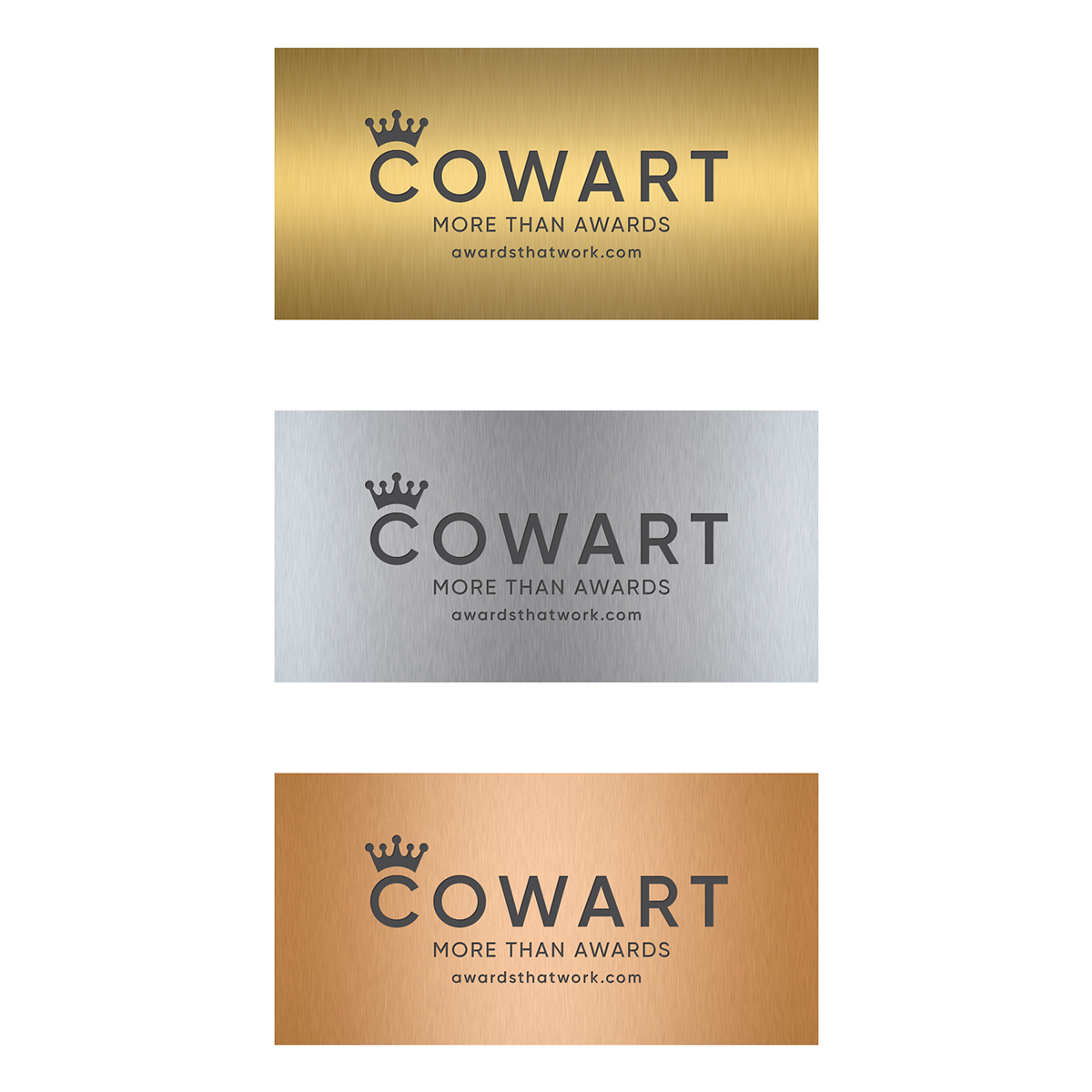 Interior Etched Plates with Square Corners in Multiple Colors and Sizes