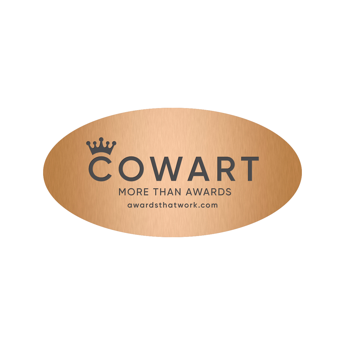 Interior Etched Plates with Oval Shape in Multiple Colors and Sizes