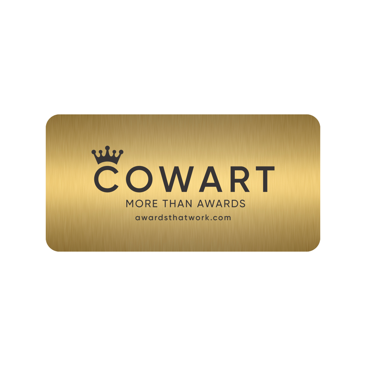 Interior Etched Metal Plates with Shape, Color and Size Options