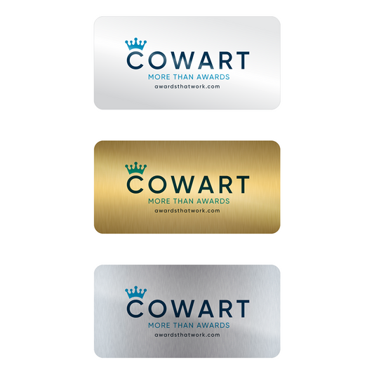 Interior Sublimated Metal Plates with Shape, Color and Size Options