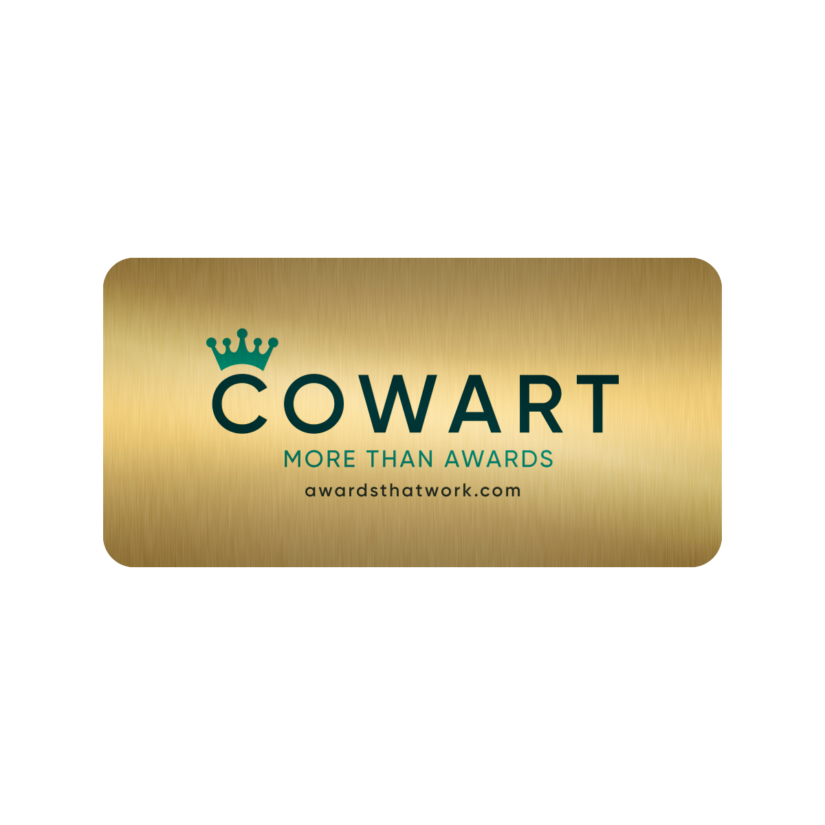 Interior Sublimated Metal Plates with Shape, Color and Size Options