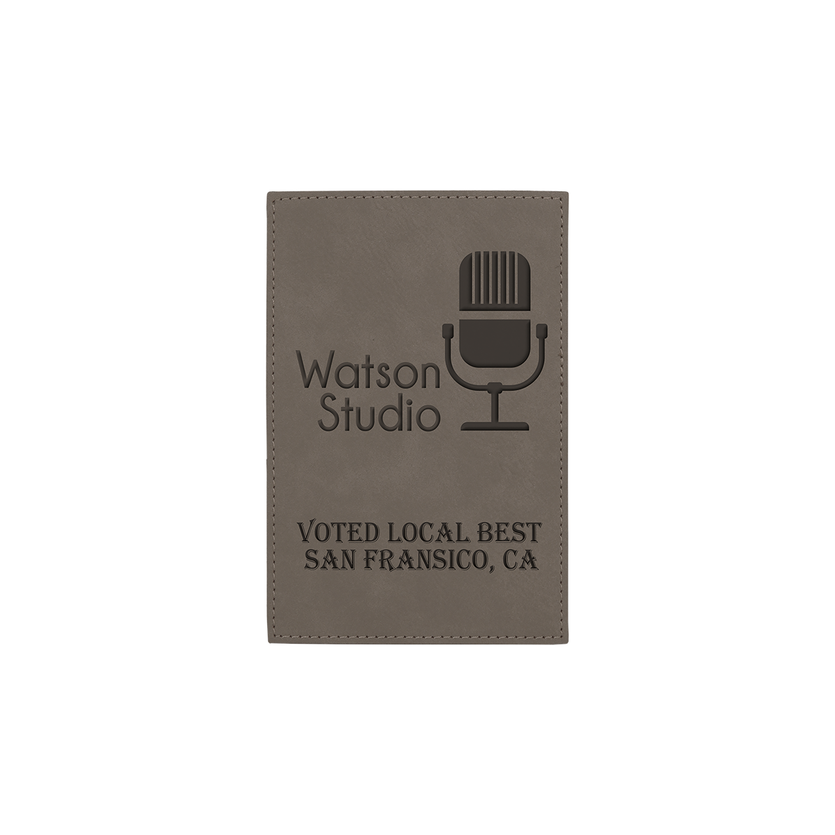 Leatherette Plaque Plate