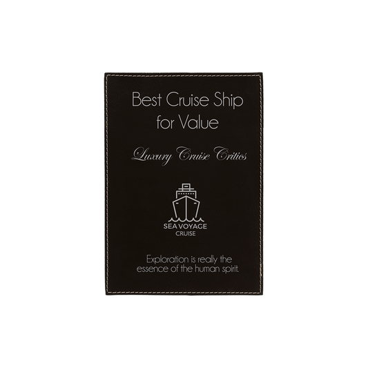 Leatherette Plaque Plate