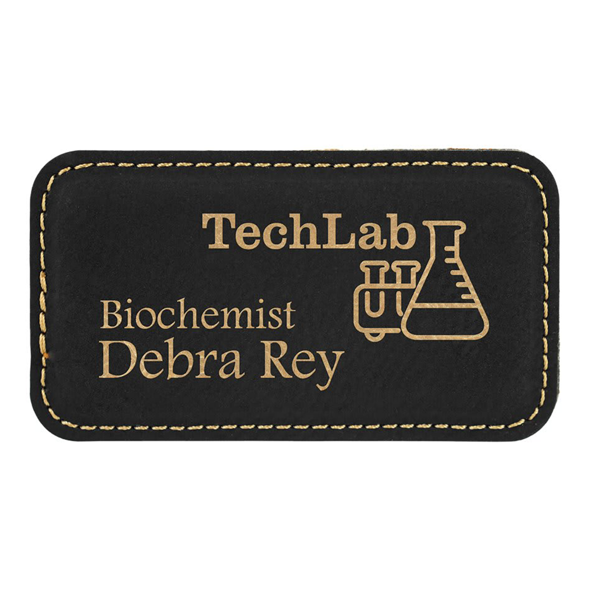 Leatherette Badges