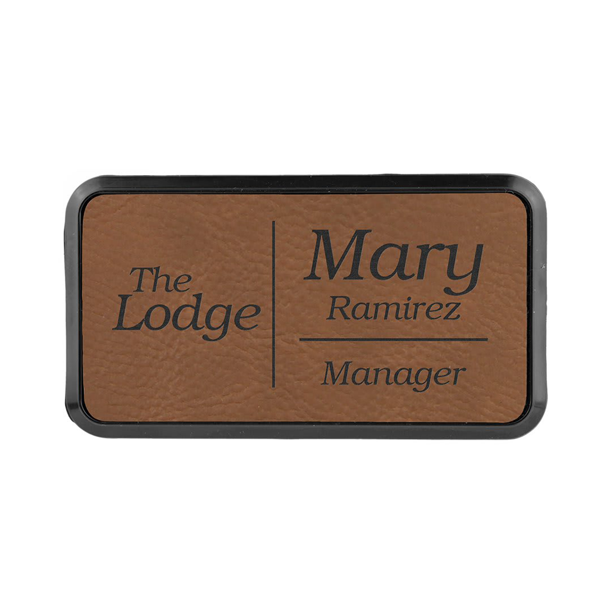 Leatherette Badges