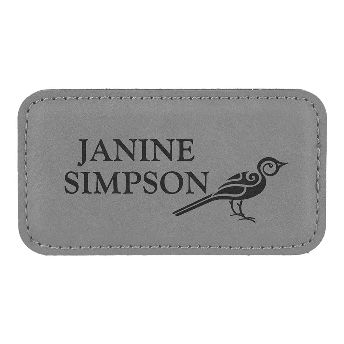 Leatherette Badges
