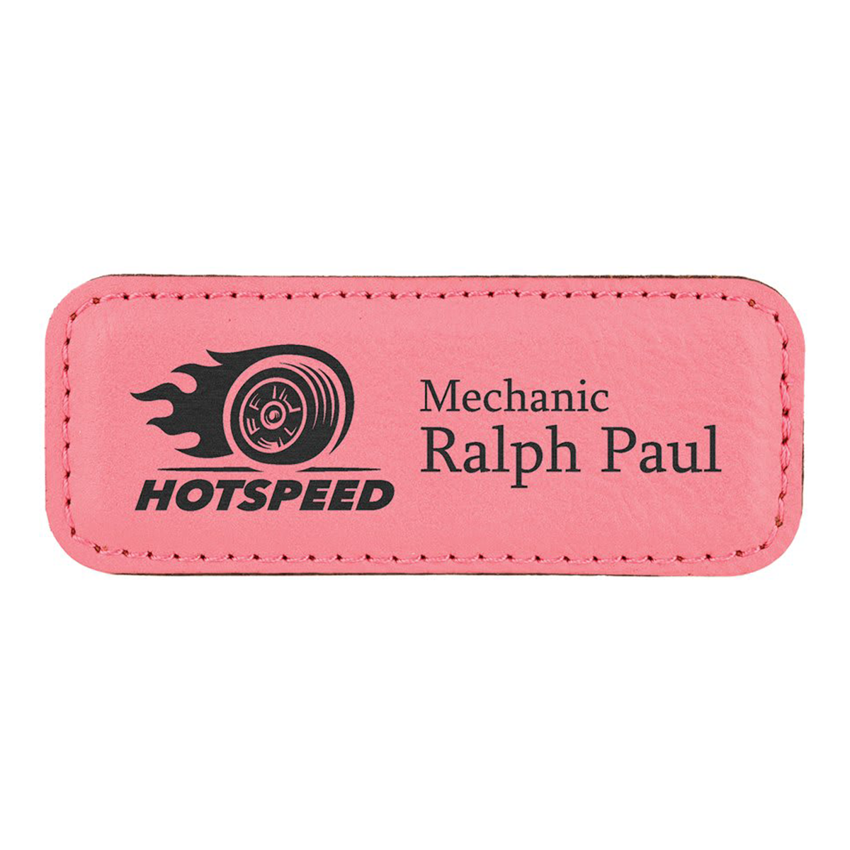 Leatherette Badges