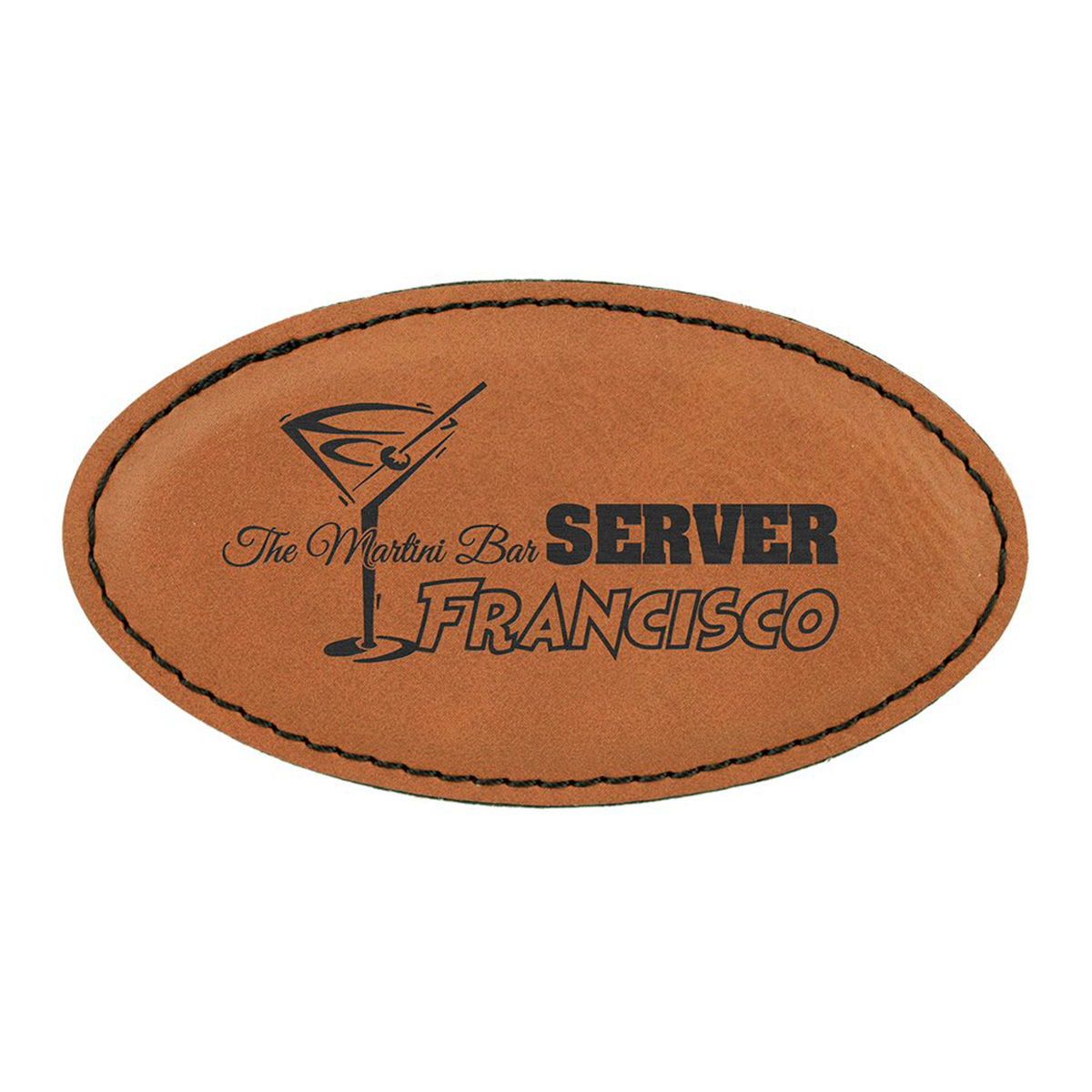 Leatherette Badges