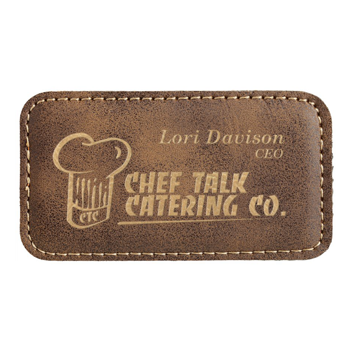 Leatherette Badges
