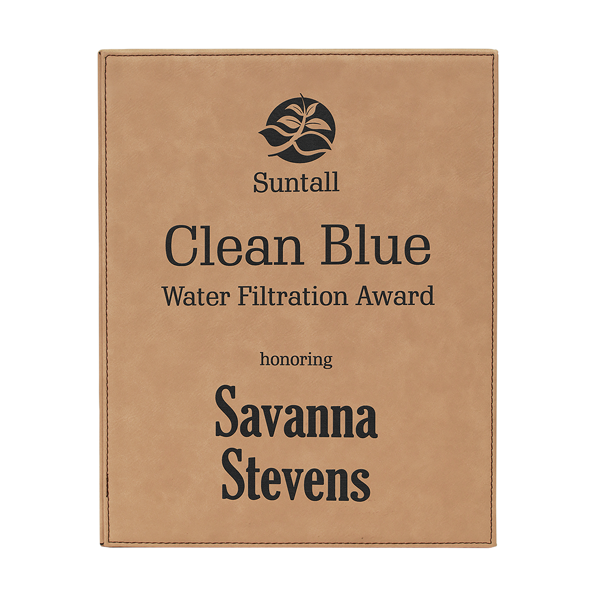 Leatherette Plaque