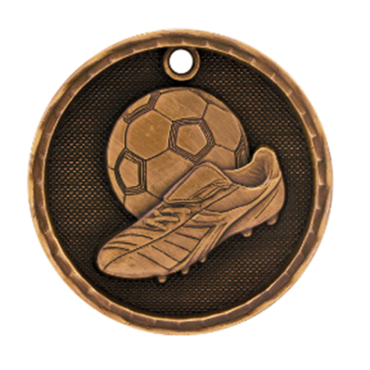 3D Soccer Medal