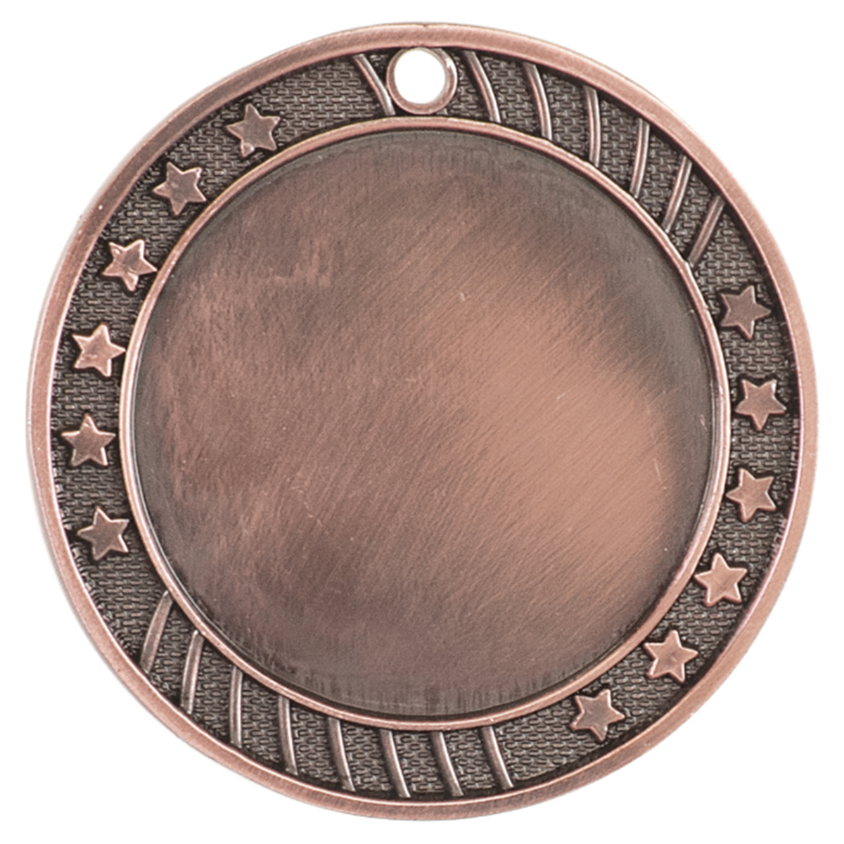 12-Star Antique Medal with Customizable Insert