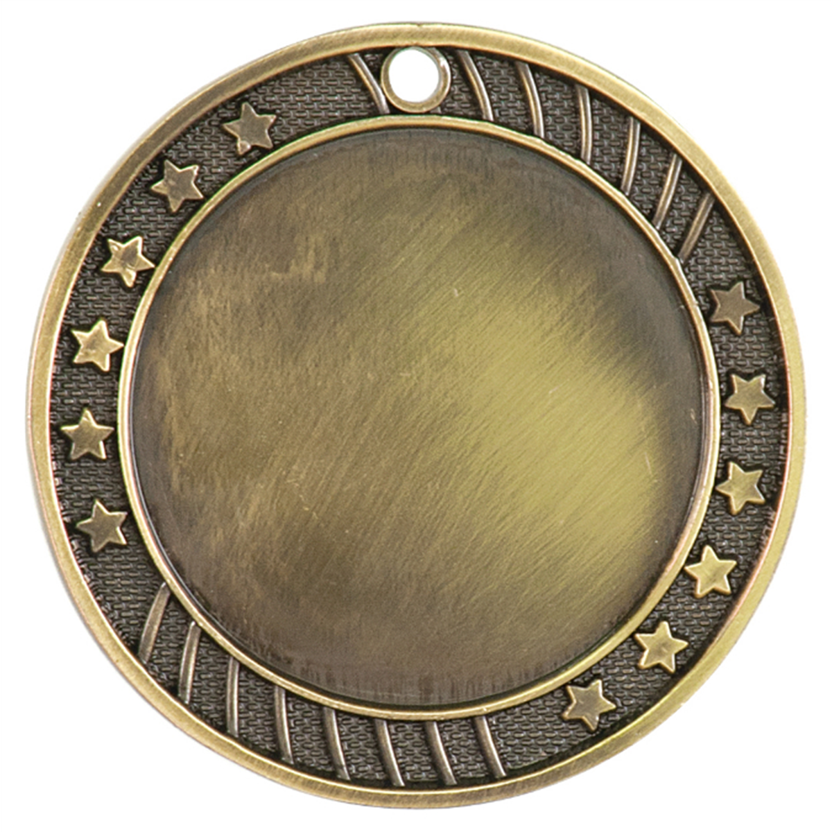 12-Star Antique Medal with Customizable Insert
