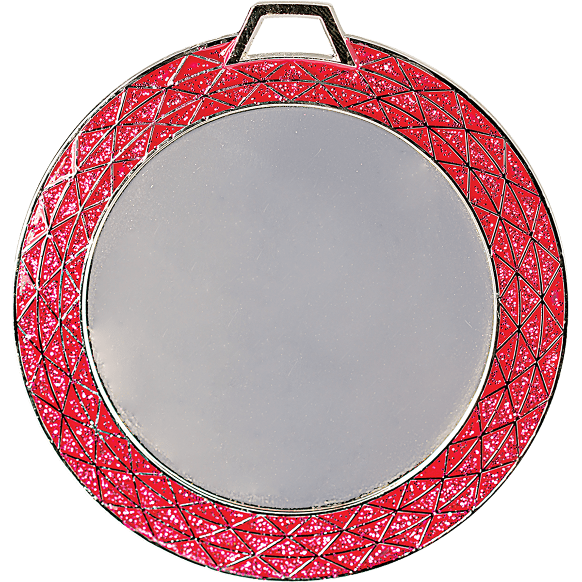 Pink Bling Medal with Customizable Insert