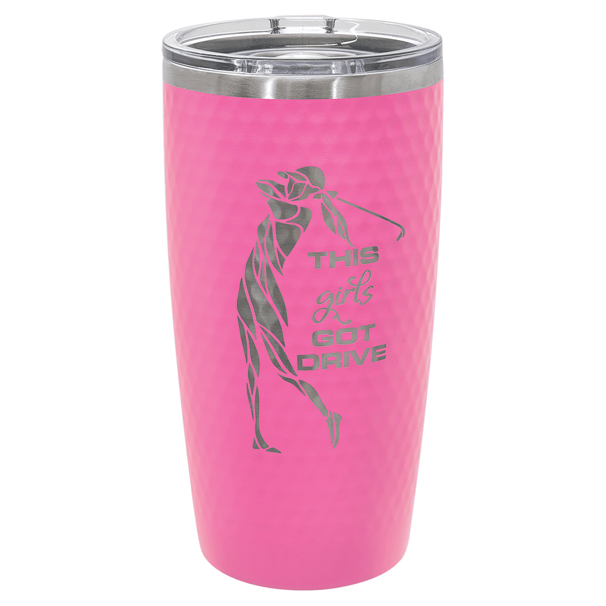 Polar Camel 20 oz. Golf Tumbler with Dimples and Slider Lid