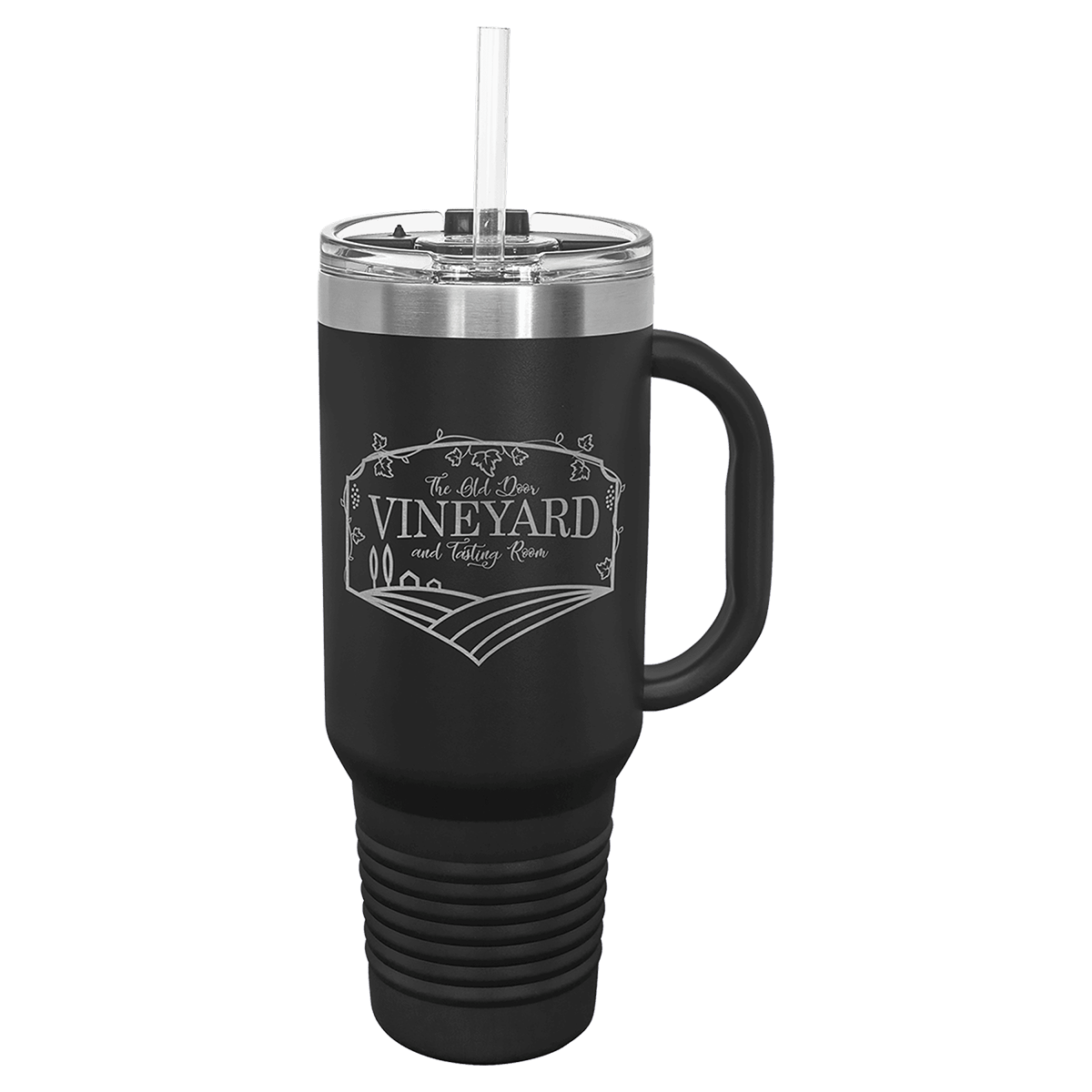Polar Camel 40 oz. Travel Mug with Handle (Straw Included)
