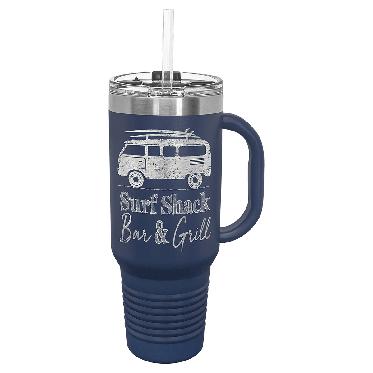 Polar Camel 40 oz. Travel Mug with Handle (Straw Included)