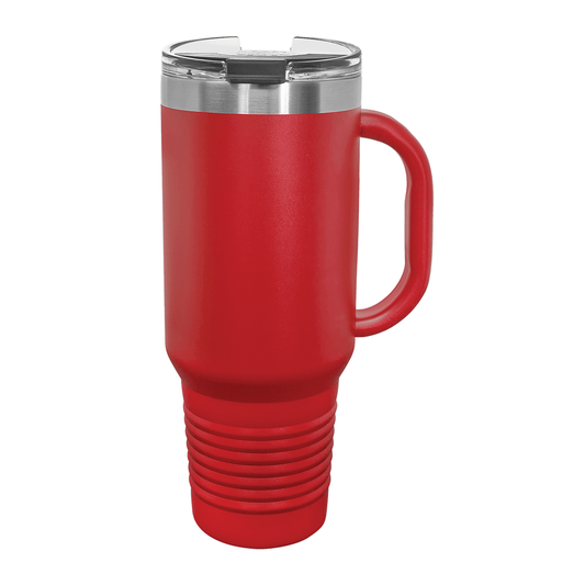 Polar Camel 40 oz. Travel Mug with Handle (Straw Included)