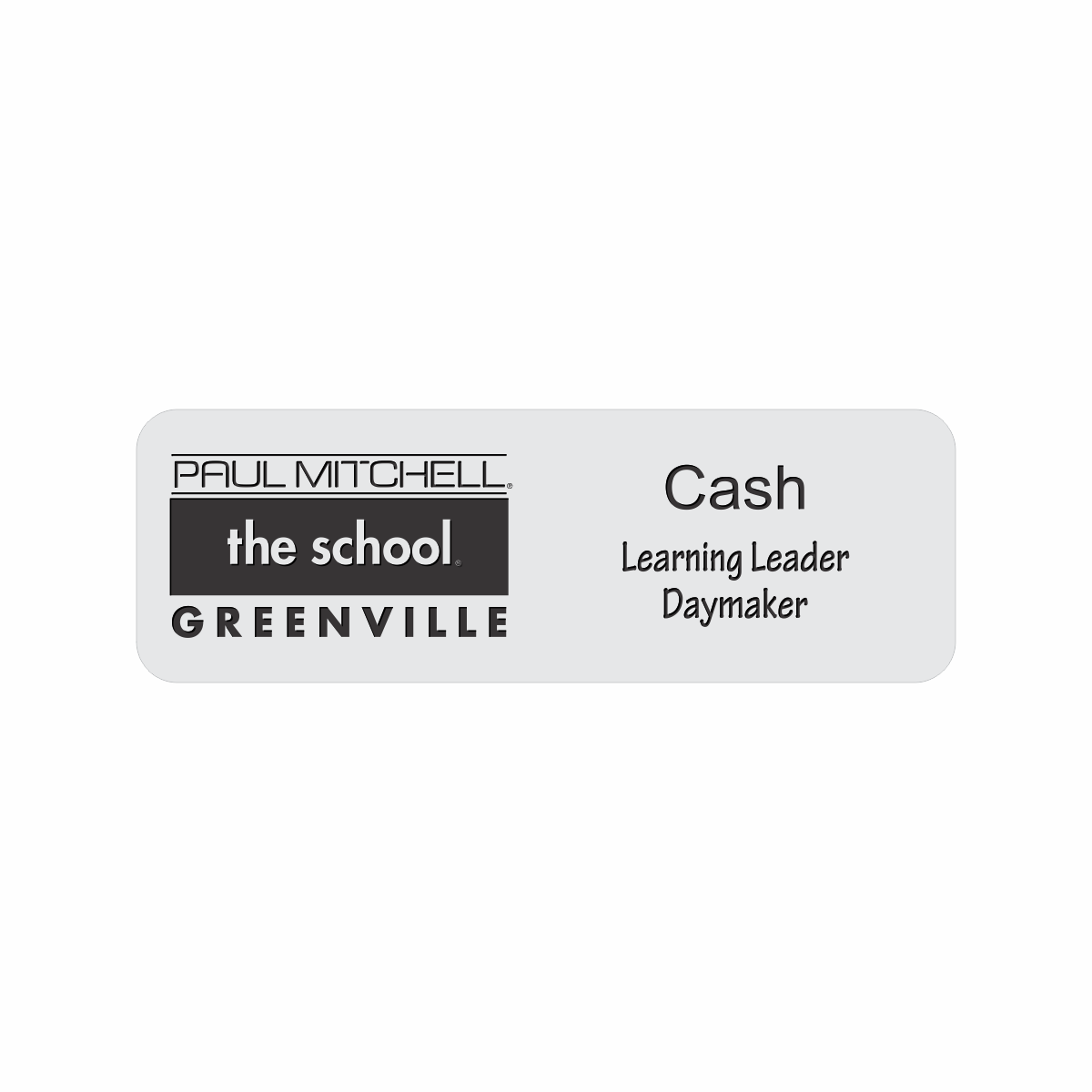 Engraved Badges with Rounded Corners in Multiple Colors and Sizes