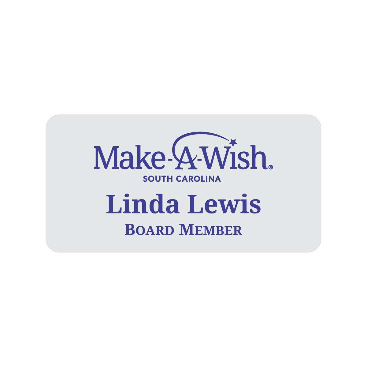 Engraved Badges with Rounded Corners in Multiple Colors and Sizes