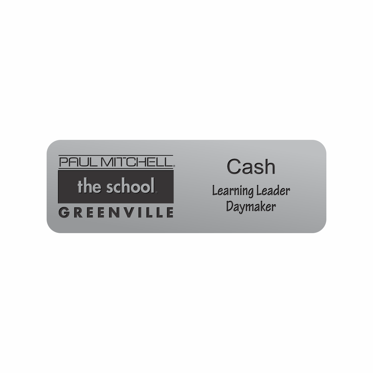 Engraved Badges with Rounded Corners in Multiple Colors and Sizes