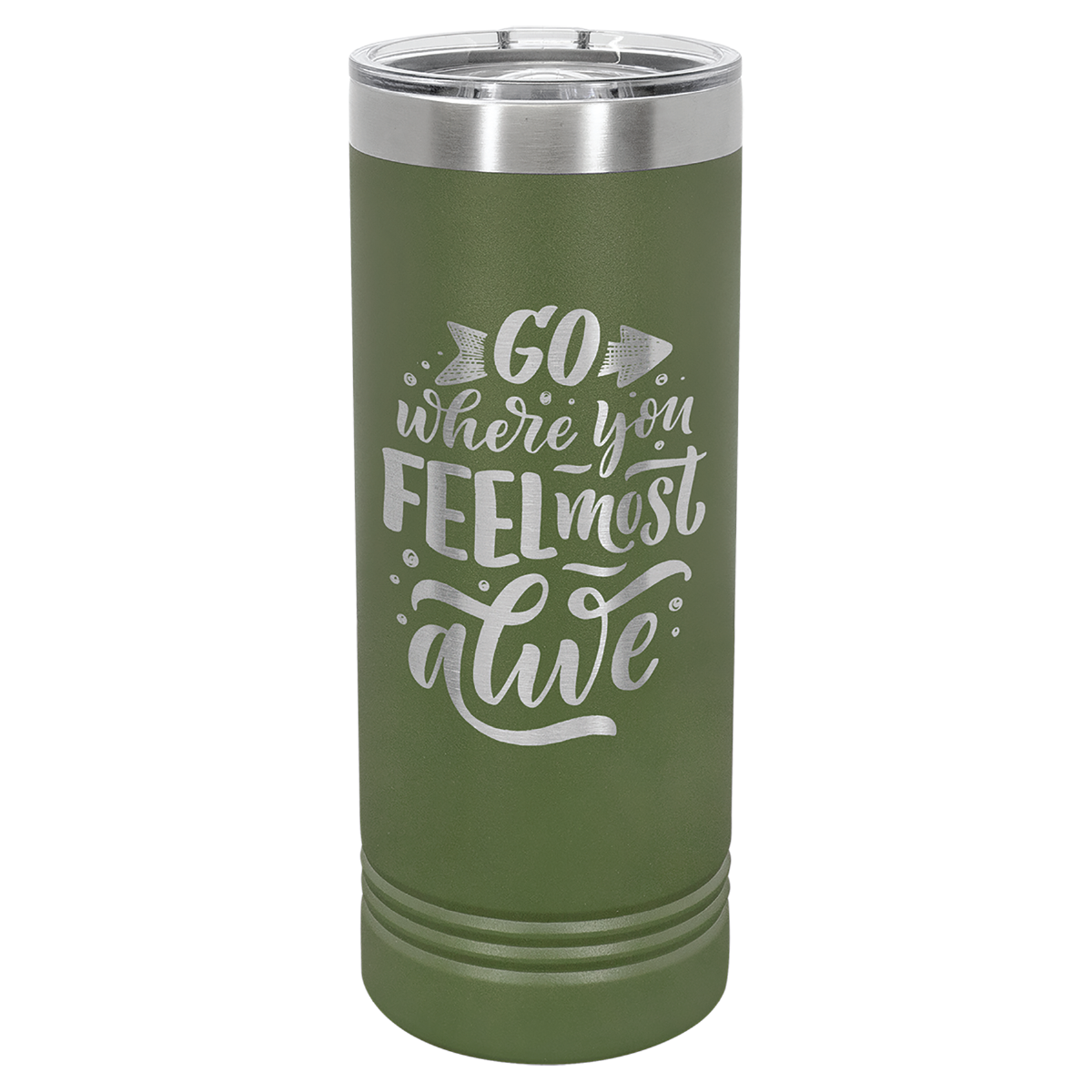 Polar Camel 22 oz. Skinny Tumbler with Slider Lid