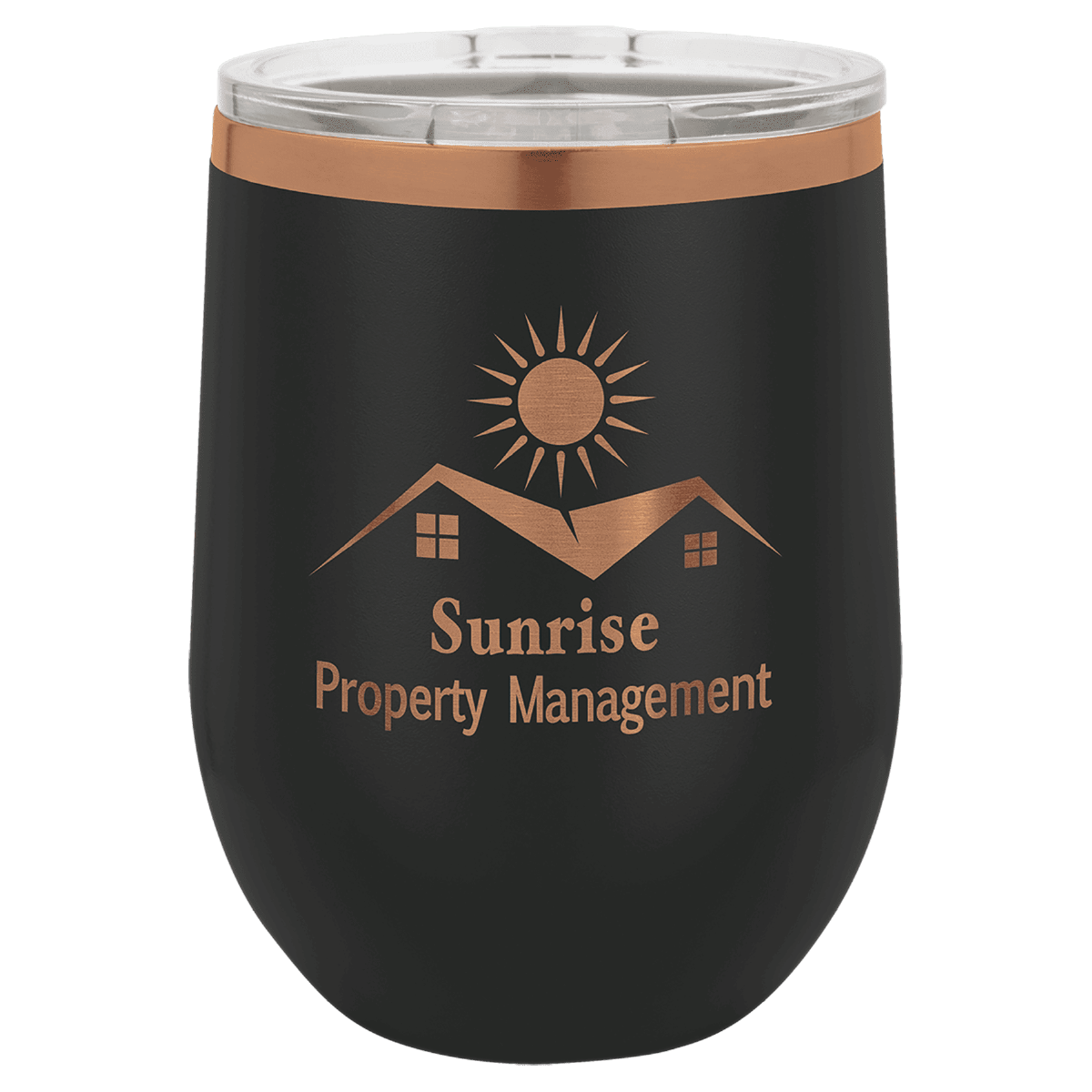 Polar Camel 12 oz. ION-Plated Stemless Wine Tumbler with Lid
