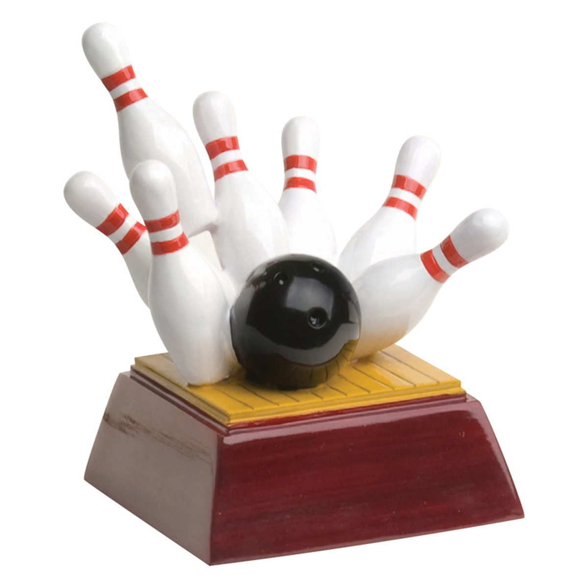 Bowling Color Resin Trophy