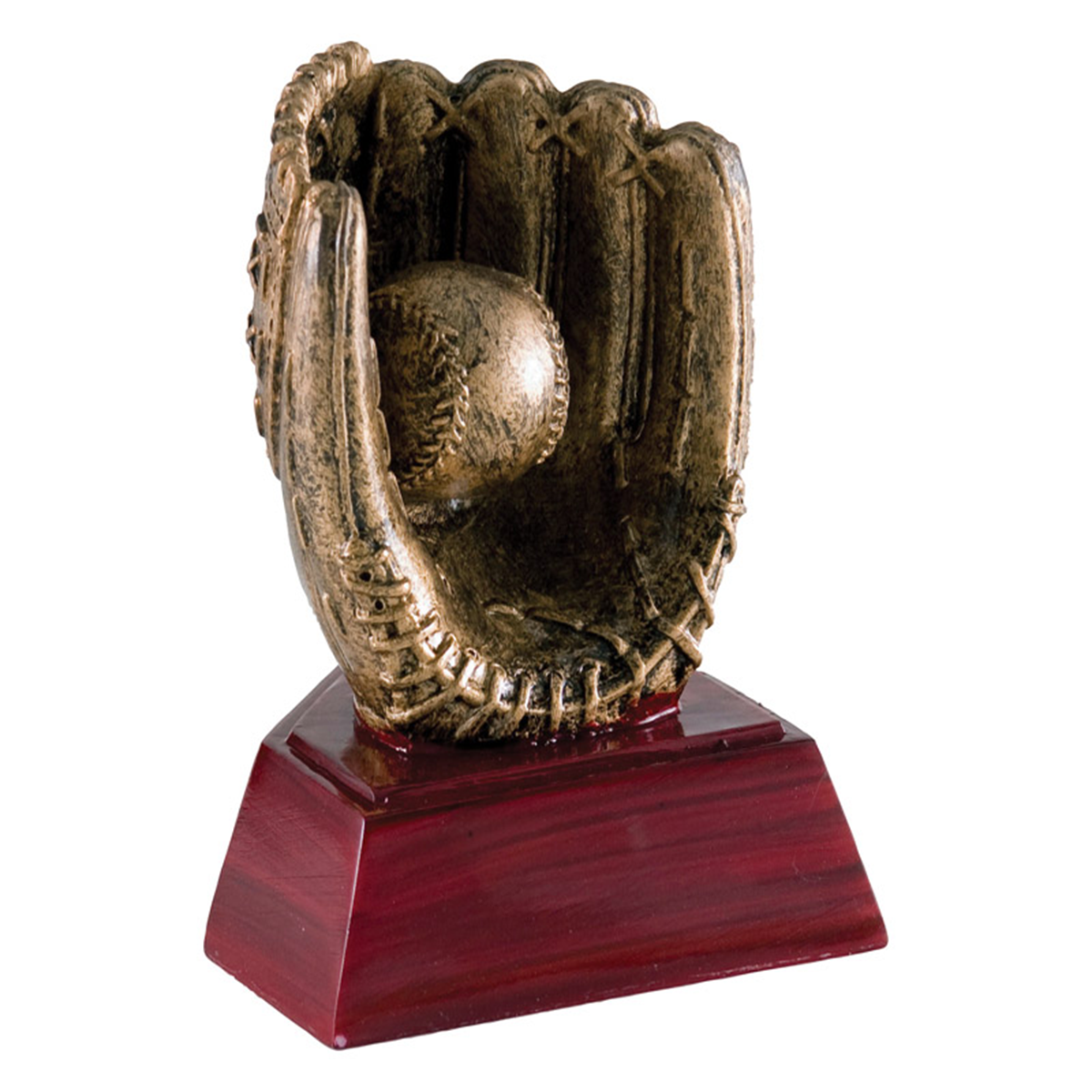 Baseball Bronzed Resin Trophy