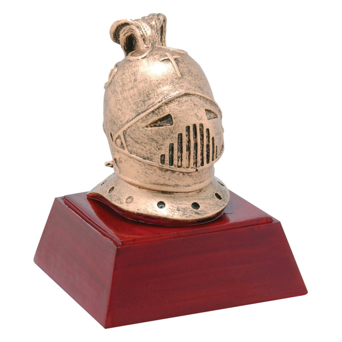 Knight Bronzed Resin Trophy