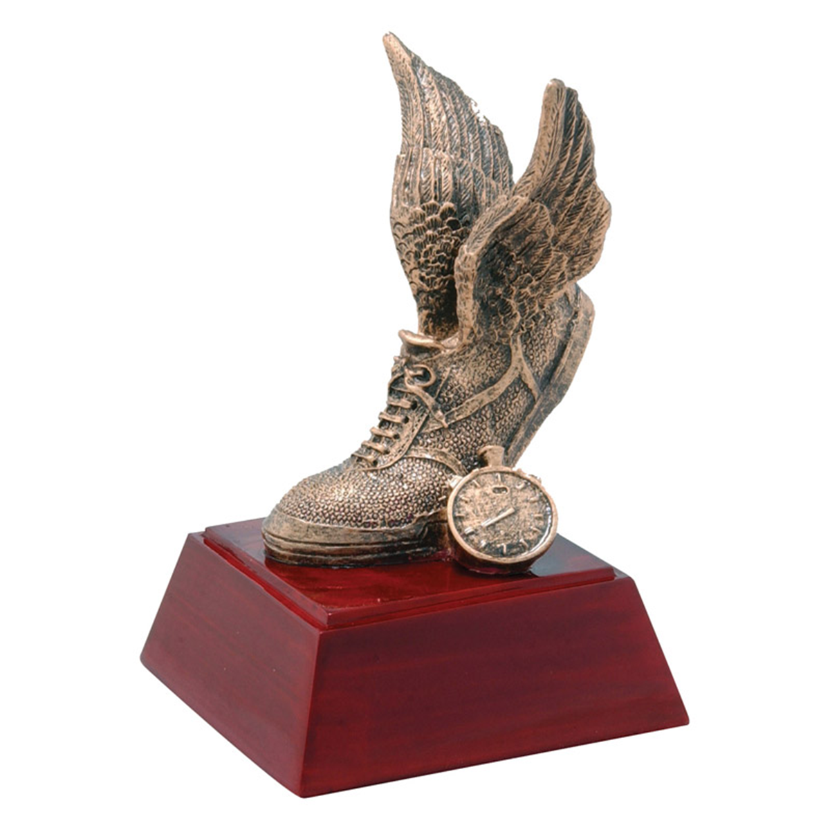 Track Bronzed Resin Trophy
