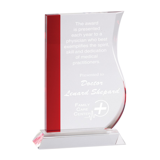 Red Wave Crystal Award