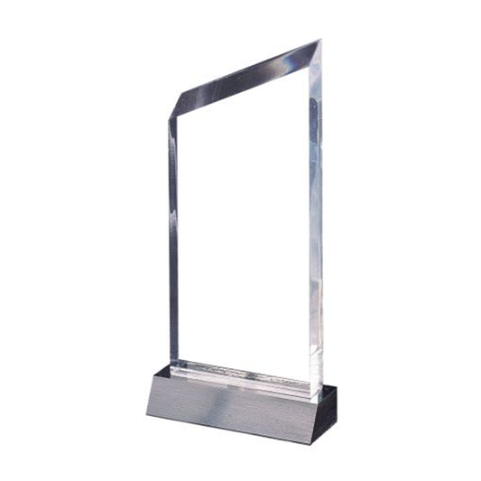 Clear Slant Lucite Award