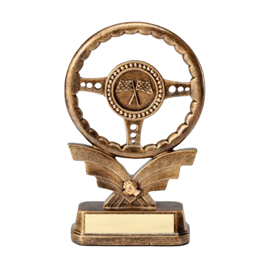 Steering Wheel Resin Trophy