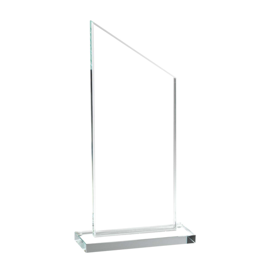 Straight Angle Top Clear Crystal Award