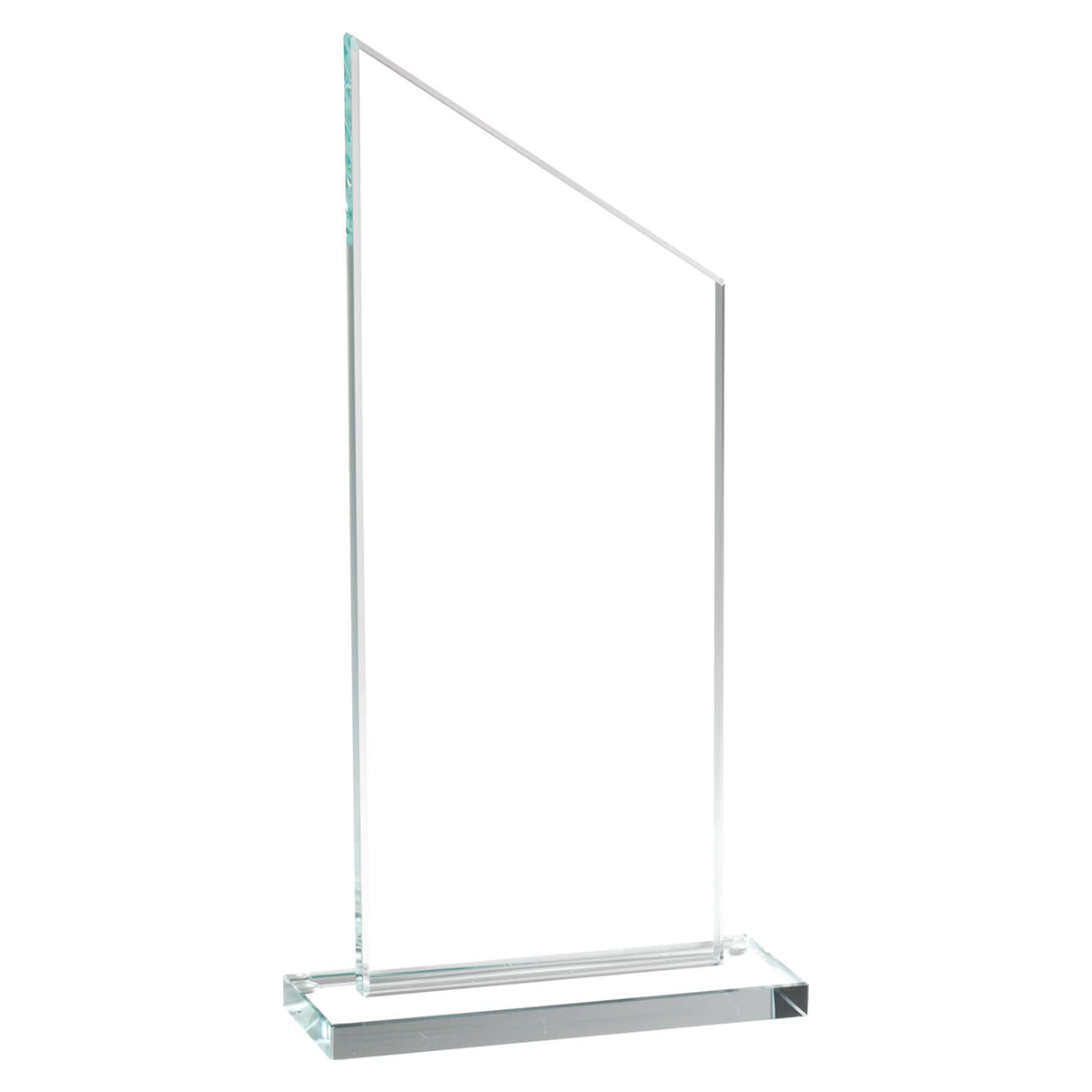 Straight Angle Top Clear Crystal Award