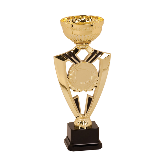 Gold Ribbon Cup Trophy with Insert Holder