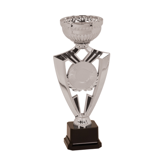 Silver Ribbon Cup Trophy with Insert Holder