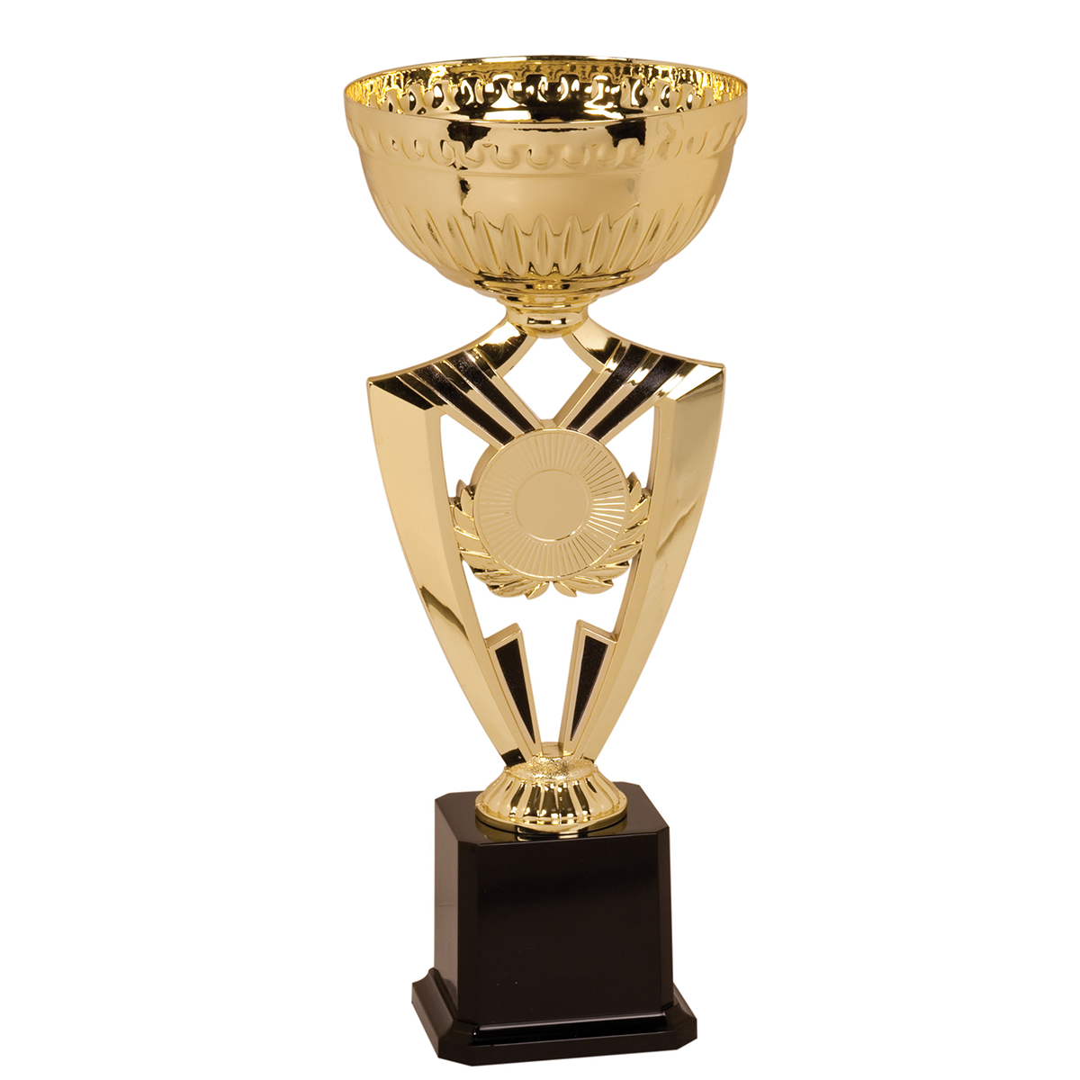 Gold Ribbon Cup Trophy with Insert Holder