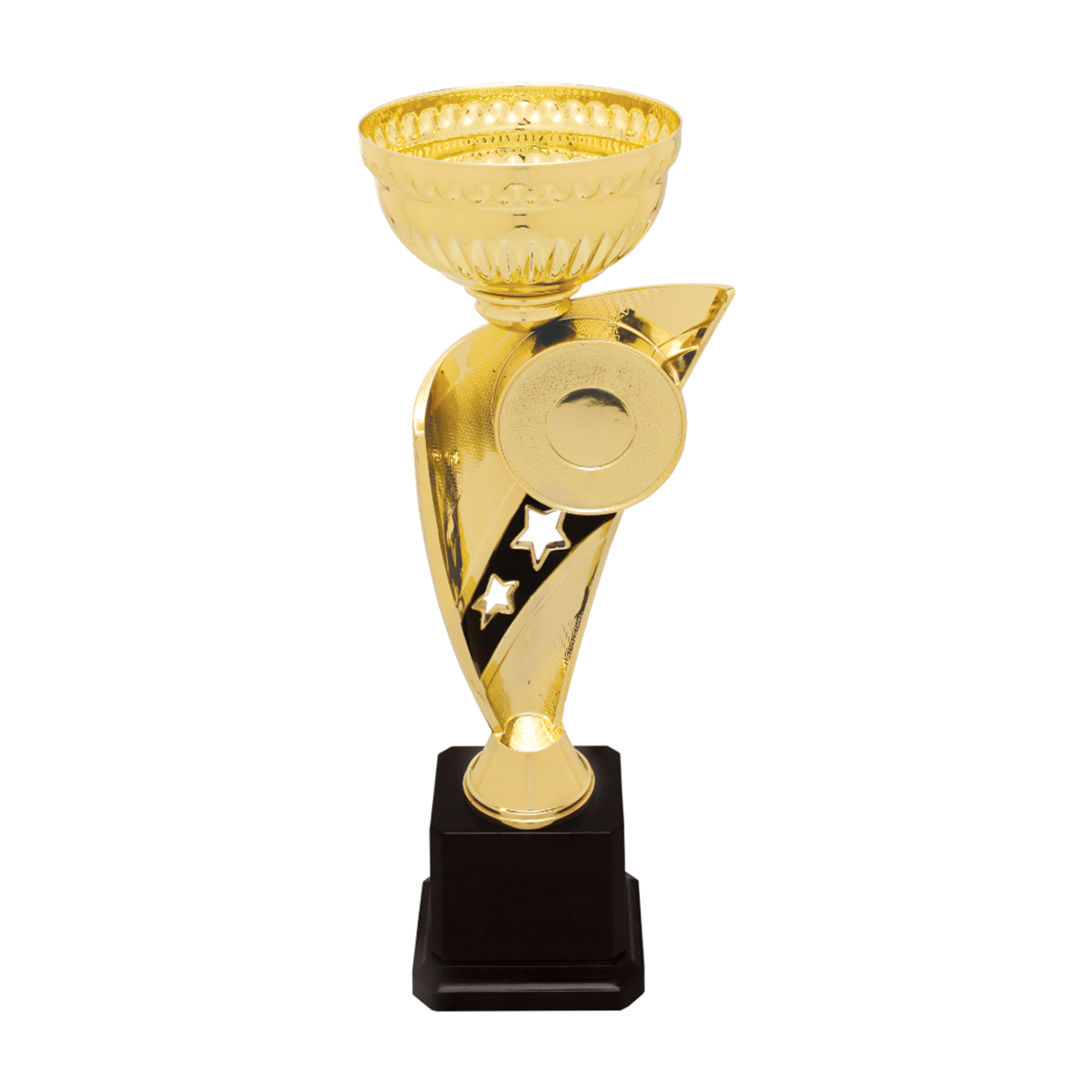 Gold Banner Cup Trophy with Insert Holder