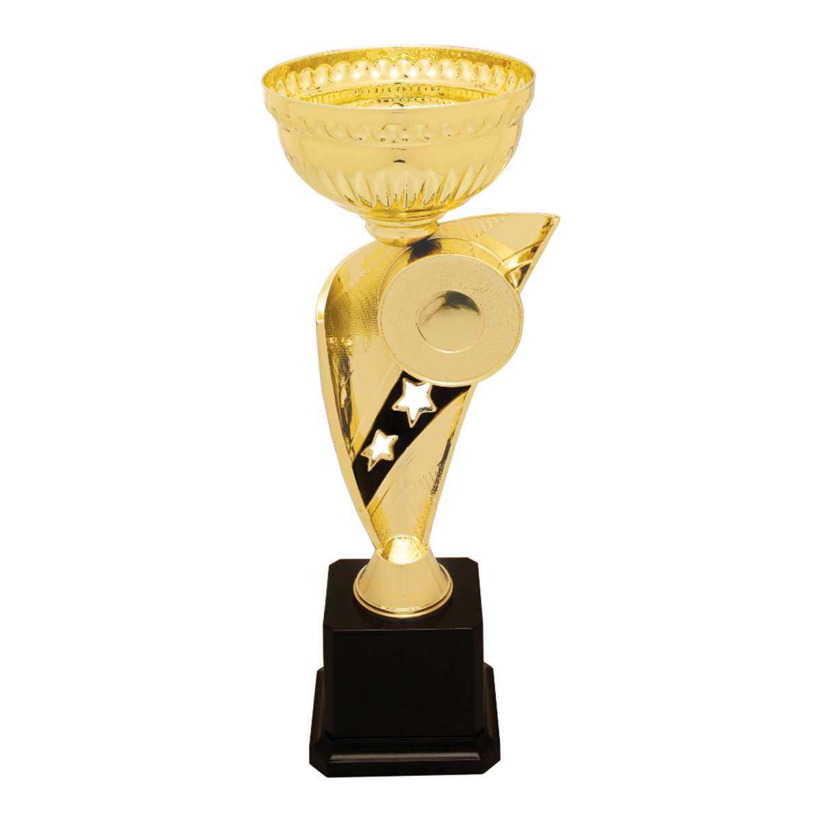 Gold Banner Cup Trophy with Insert Holder