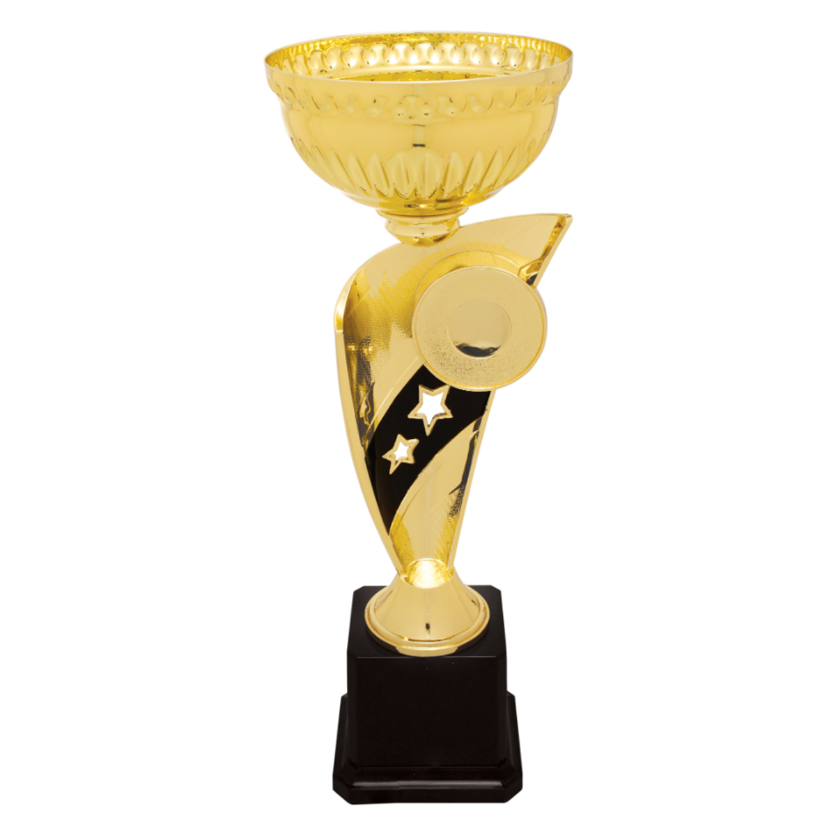 Gold Banner Cup Trophy with Insert Holder