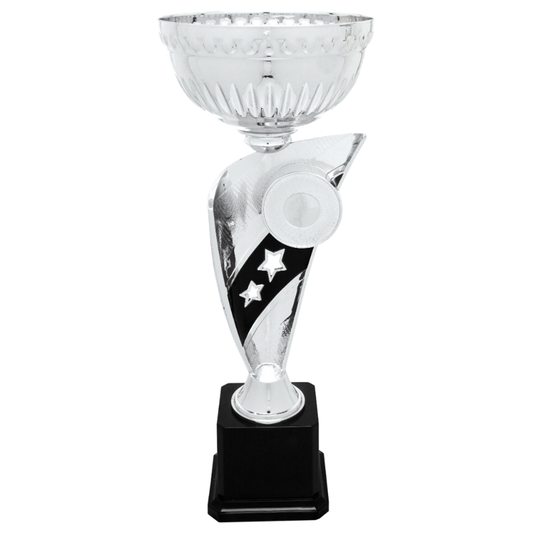 Silver Banner Cup Trophy with Insert Holder