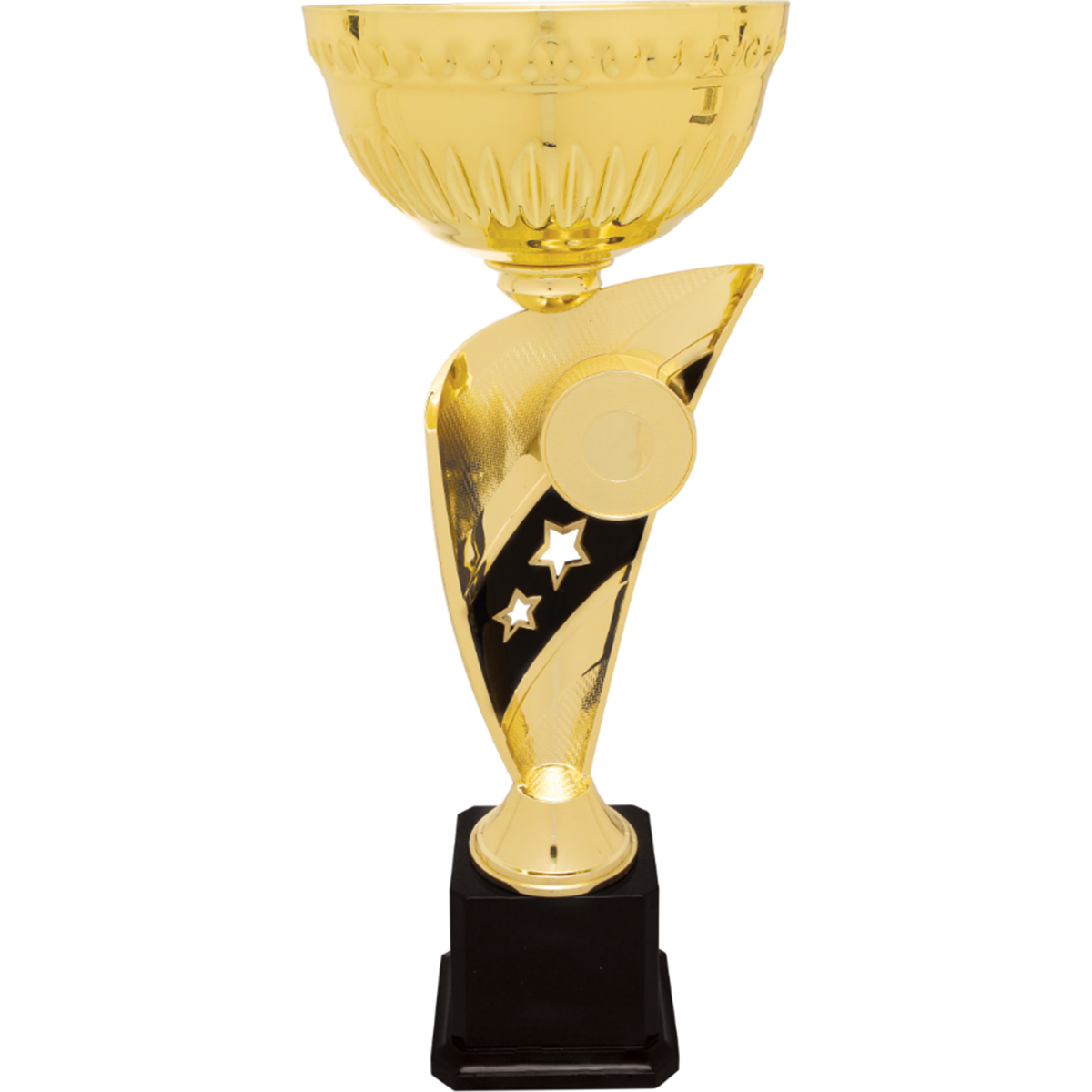 Gold Banner Cup Trophy with Insert Holder