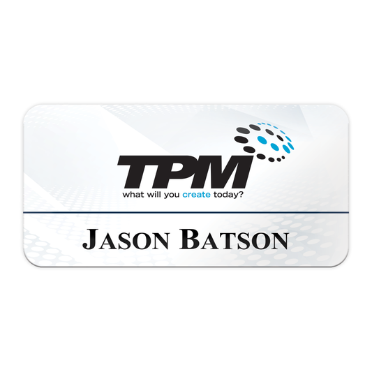 Dimension Series Full Color Plastic Badges