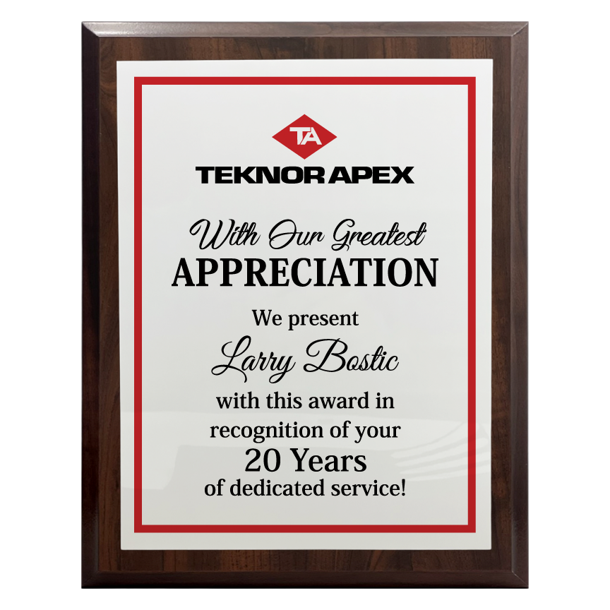 200 Series Cherry Finish Board with Metal Plate and Backplate