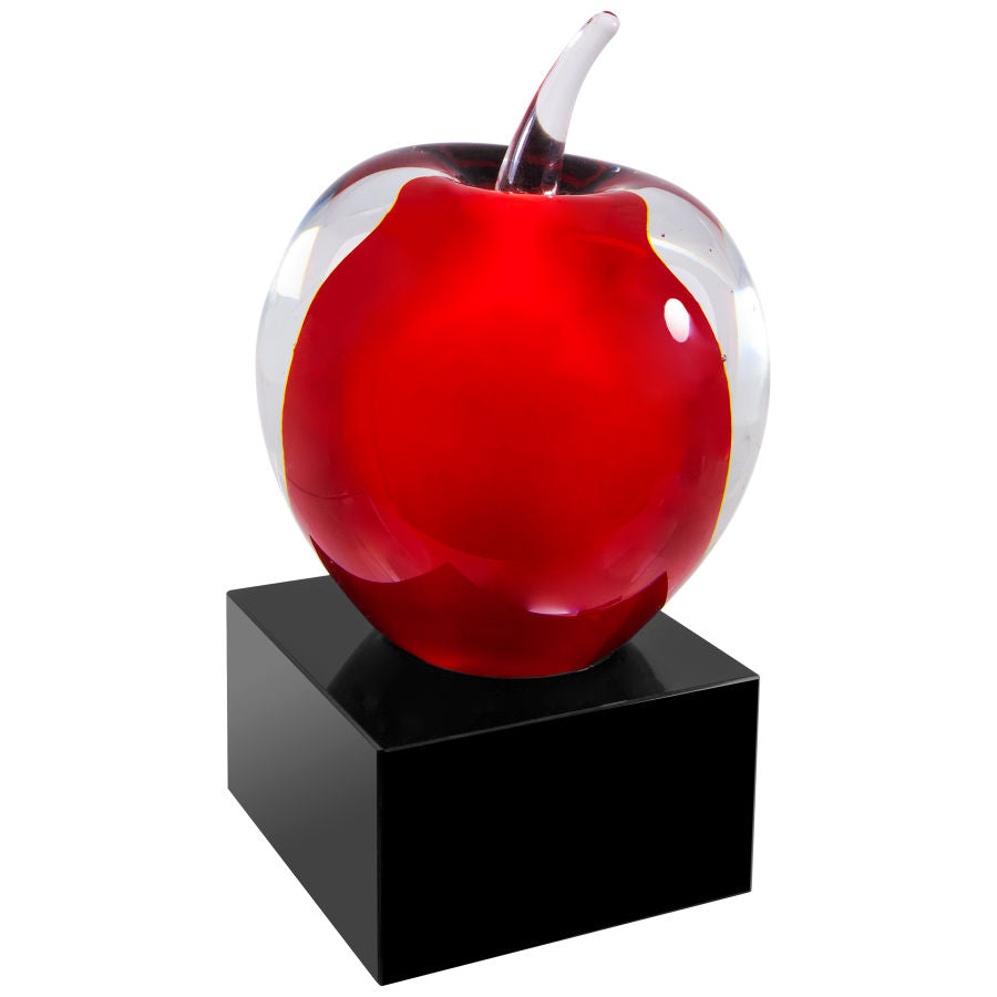5" Apple Art Glass